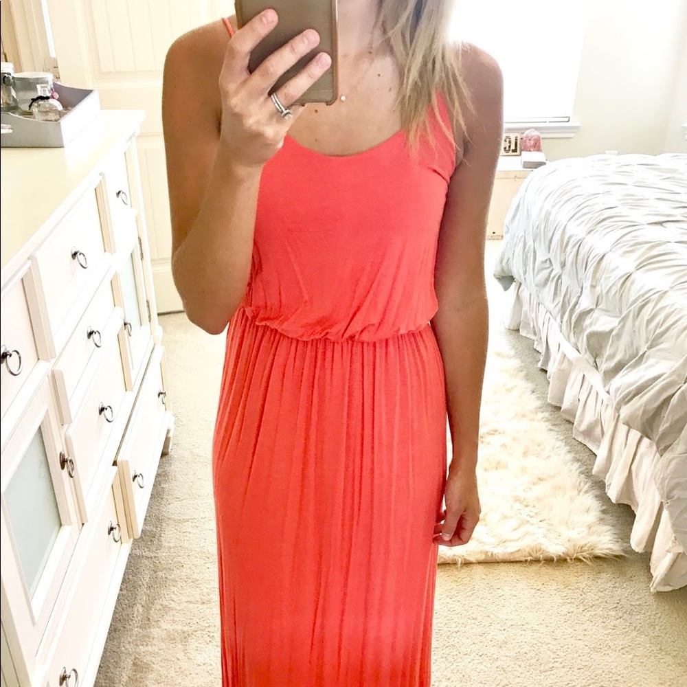 Nordstrom Coral Maxi Dress